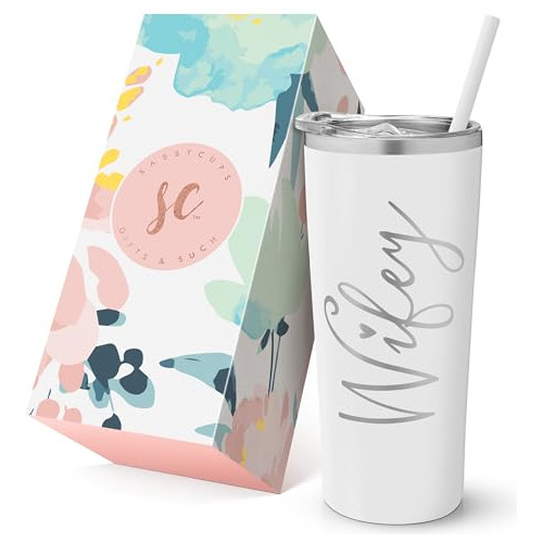 Wifey Tumbler Silencio 22 Ounce White With Gold Foil Ggzdc