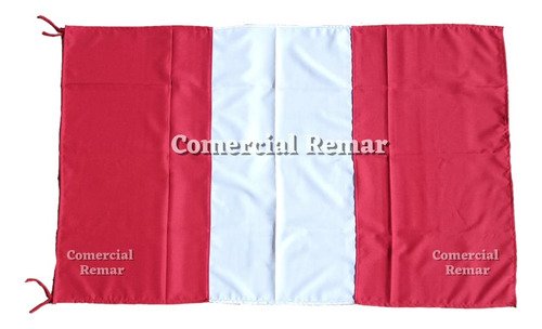 Bandera De Perú 135x85cm Calidad A1 Tela Lanilla Sin Escudo