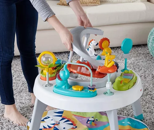 Fisher-Price Baby Centro de actividades para niños pequeños 3 en 1 con  tapete de juego y luces musicales y rampa en espiral