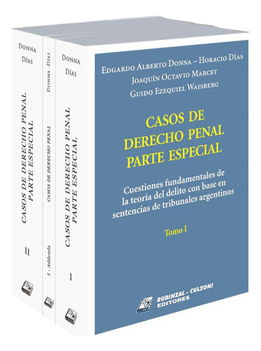 Casos De Derecho Penal Parte Especial - 3 Tomos - Donna