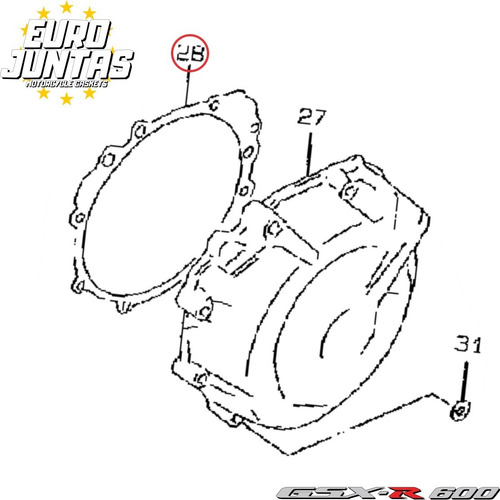 Junta Estator Suzuki Gsx 600 (1996 - 2000) 1148333e01