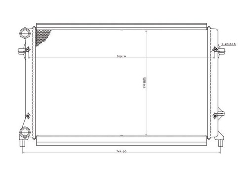 Radiador Bora 2010 L4 1.8 Estandar Cdr