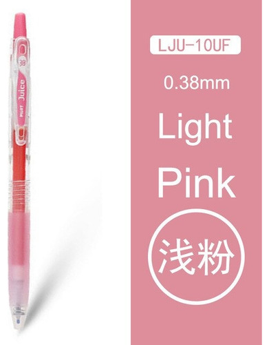Bolígrafo Roller Pilot Juice 0.38 Lju-10uf Precisión Full Color de la tinta Rosa claro
