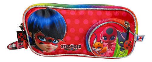Fm Lapicera Escolar Estuche Lady Bug Miraculus 02555