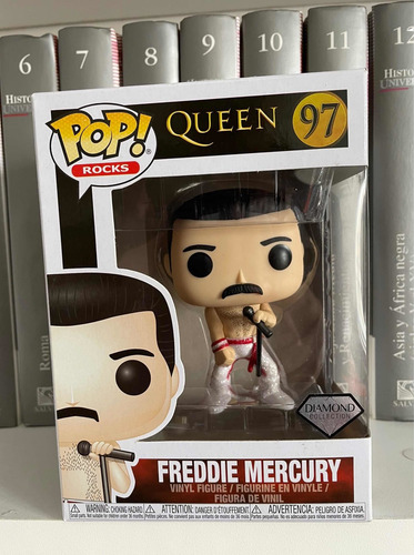 Imagen 4 de 4 de Freddie Mercury Funko Pop! 97, Queen Rock, Dculto