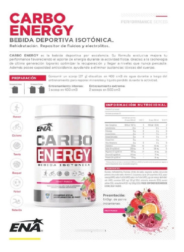 Imagen 4 de 6 de Promo X4 Carbo Energy De Ena