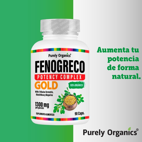 Imagen 6 de 6 de Fenogreco 1300mg | Potency Complex Gold | 90 Caps