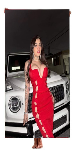 Toalla De Baño Karely Ruiz 160x80cm Microfibra Jumbo Full Rojo