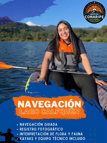 Navegación En Kayak Lago Calafquén, Coñaripe.