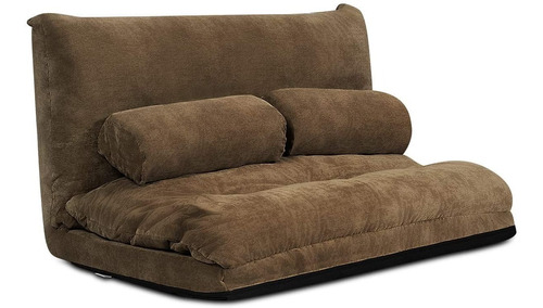 Futon De Suelo Ajustable Color Marron Marca Giantex