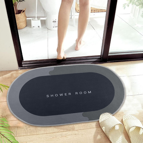 Alfombra De Baño F Superabsorbente Con Respaldo Seco, Antide