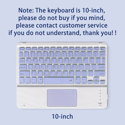 Funda De Tableta Con Teclado Táctil Para Samsung Galaxy Tab
