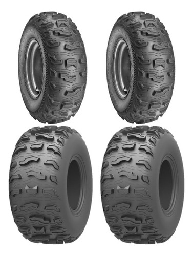 Jogo Pneu Quadriciclo Atv / Utv 25/8-12 + 25/10-11 Bear Claw