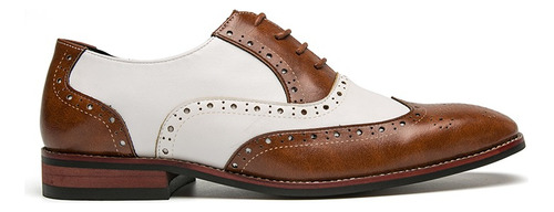 Cordones Brogue Oxford Calzado De Cuero Para Hombre