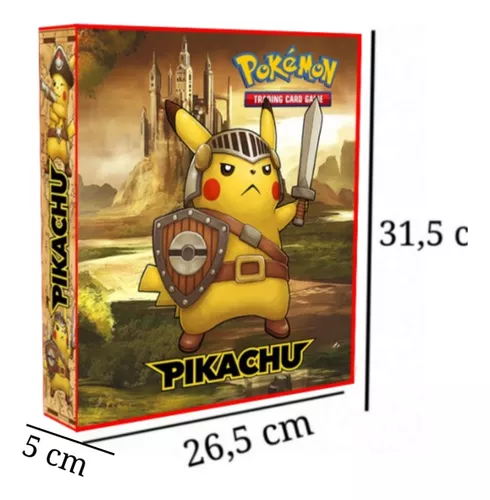 Pasta Álbum tipo Fichário para Cards Pokémon (c/ 10 cartas aleatórias)