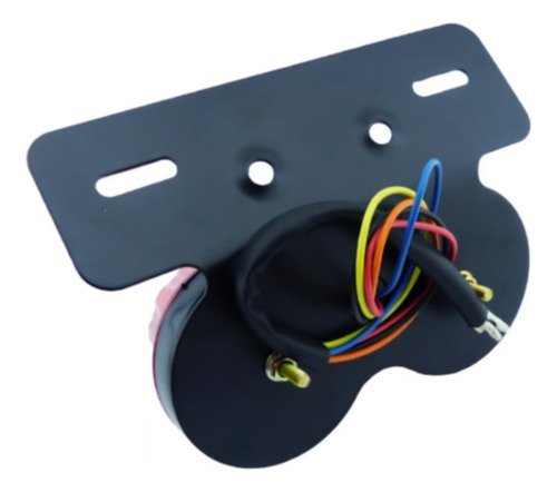 Luz De Freno Y Giro Para Moto Con Soporte Redondo 12 Volt