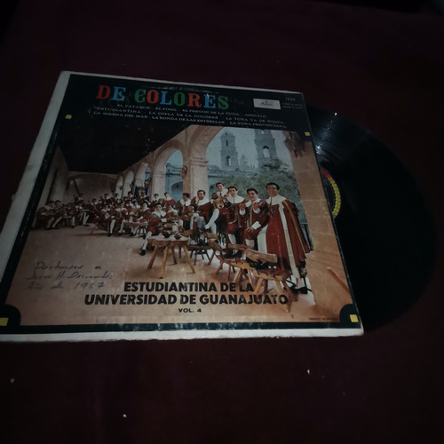 De Colores Estudiantina De La Universidad Vol.4 Lp Vinil 