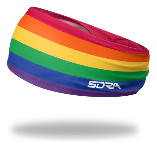 Suddora Rainbow Headbands For Costume, Workout, Sports, Pri