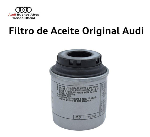 Filtro De Aceite Audi A1 2011 Al 2014