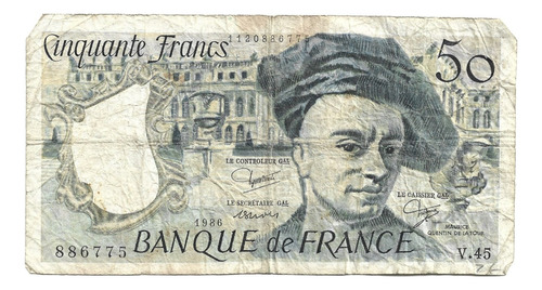 Liquido Billete De Francia.  50 Francos 1986