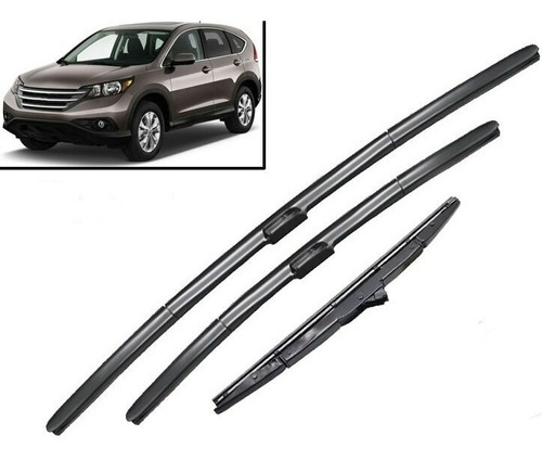 Plumillas Limpia Parabrisas (x3) Honda Cr-v 2012-2016