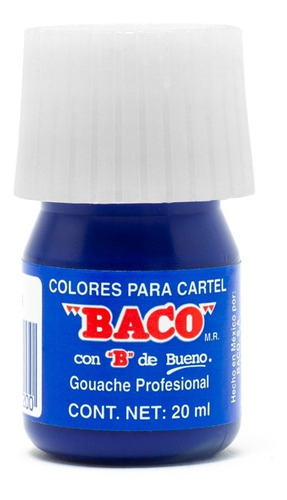 10 Piezas Pintura Baco P/cartel 20ml Azul Ultramar Pn019 /v