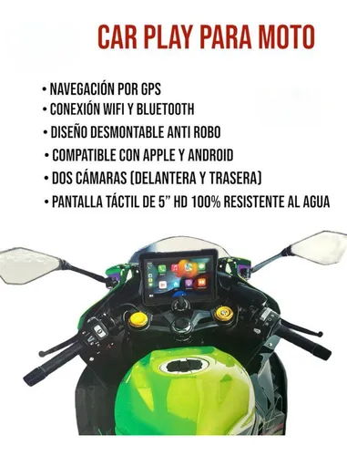 Carplay De Moto 5 Doble Cámara