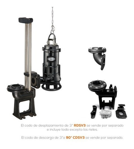 Bomba Sumergible Para Lodos 220v Trifásica, 3hp, 2 Polos