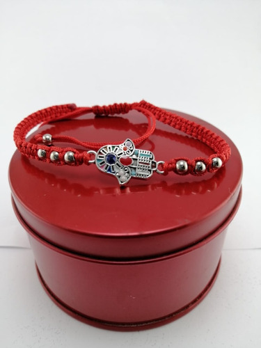 Pulsera Amuleto Poderoso Hilo Rojo Mano Fatima,ojo Turco 1