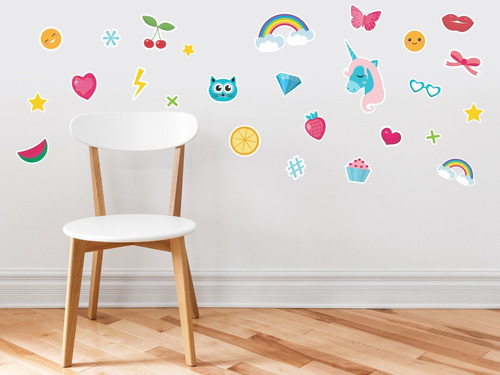 Calcomanías De Pared Para Niñas: Juego De  Decoracion...