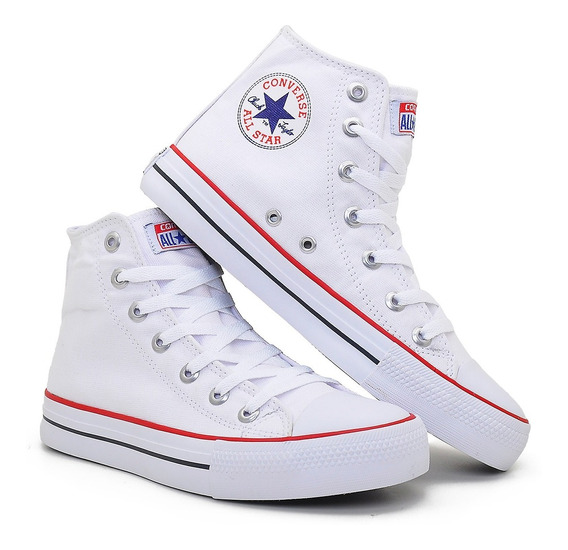 all star vermelho cano alto mercado livre