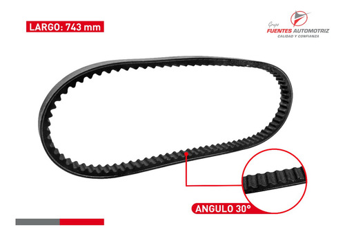 Banda Gates Power Link 743 20 30 Italika Dsg125 2017 A 2022