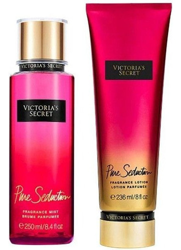  Kit Victoria Secret Pure Seduction Hidrat 236ml E Body 250ml