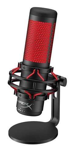 Imagen 3 de 5 de Micrófono Pc Streaming Youtube Twitch Hyperx Quadcast Negro