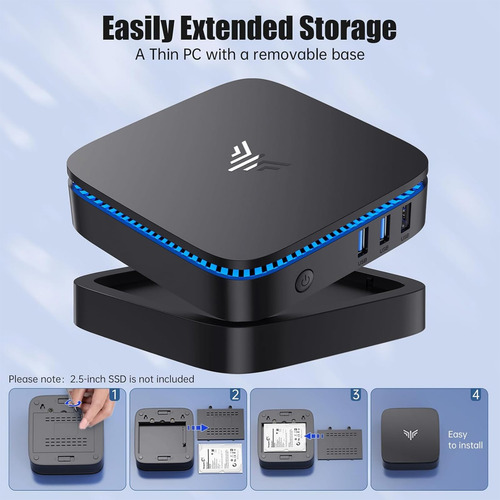 Mini Pc Kamrui Ak1 Plus 12ª Generación N95 16 Gb Ddr4 1 Tb S