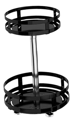 Rack De Armazenamento Giratório 360° Rodada 2 Nível