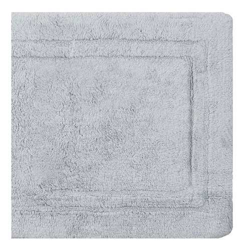 Tapete De Banheiro Bogotá 2000g 50x80cm Prata Naturalle Cor Prateado Liso