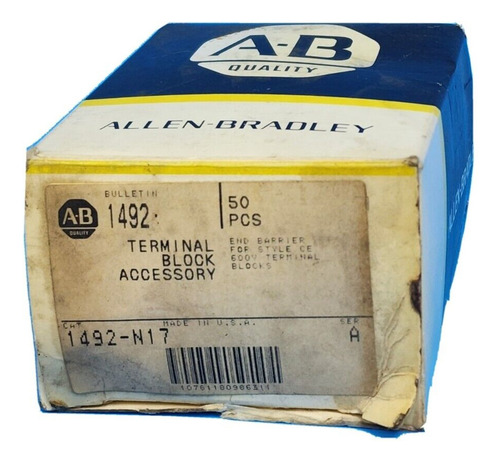 Lot Of 46 Nib Allen Bradley 1492-n17 Therminal Block Ccs