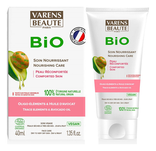 Creme Facial Udv Bio Nutritivo - Varens Beaute Paris