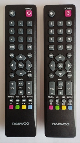 Control Remoto Tv Daewoo Led Modelo Da-lb32-1  Original 