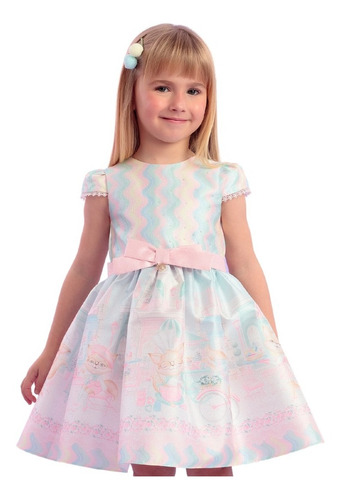 Vestido De Festa Infantil Patisserie Petit Cherie 22278 B.e.