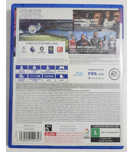 Ps4 Fifa 21 Standard Edition Ps4 Físico Fifa 21 Standard (Usado)