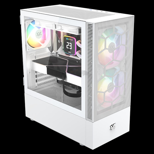 Gabinete Xyz Airone 200 Mesh White Atx Gamer Color Blanco