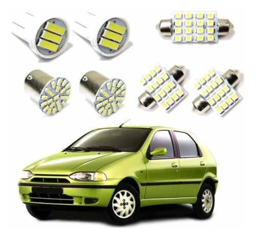 Kit Iluminaçao Lampada De Led Fiat Palio G1 1996 A 2000