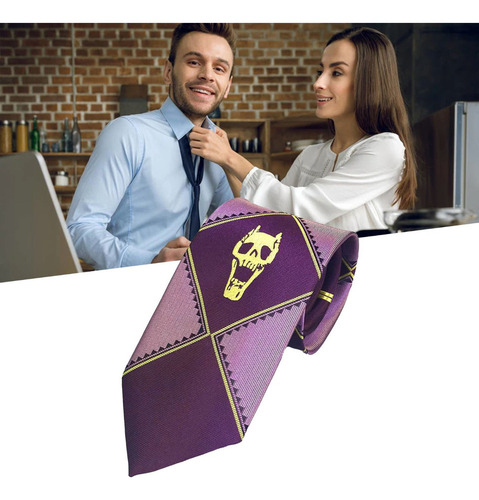 Corbata Estampado De Calaveras Dibujos Animados Cosplay