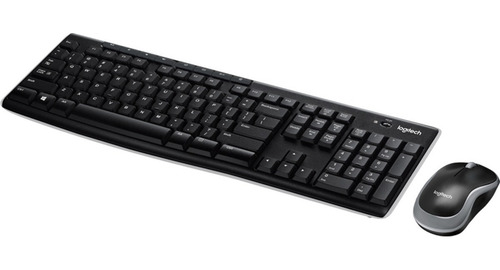 Kit Teclado Y Mouse Inalambrico Mk270 Logitech Color del mouse Negro Color del teclado Negro