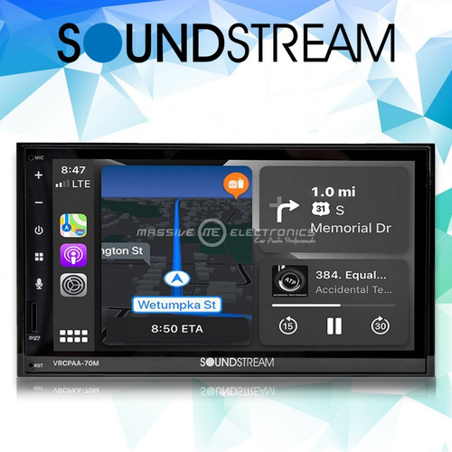 Pantalla Soundstream 7 PuLG Vrcpaa-70m Carplay Androidauto