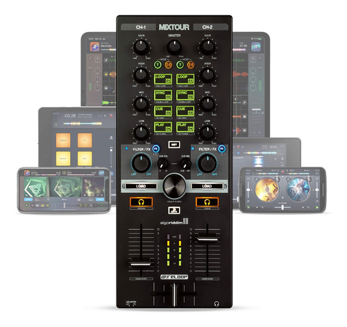 Reloop Mixtour. Controlador De Audio Interfaz Todo En Uno. P