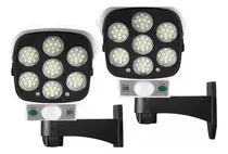 Comprar Pack 2 Camara Seguridad Vigilancia Falsa Solar Exterior