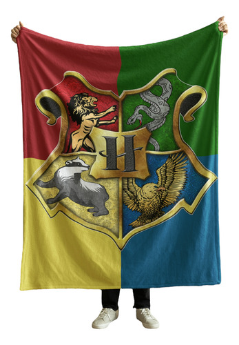 Cobija Frazada Manta Suave Yo Soy La Loca De Los Perros Hogwarts Frazada Ligera 110x160cm